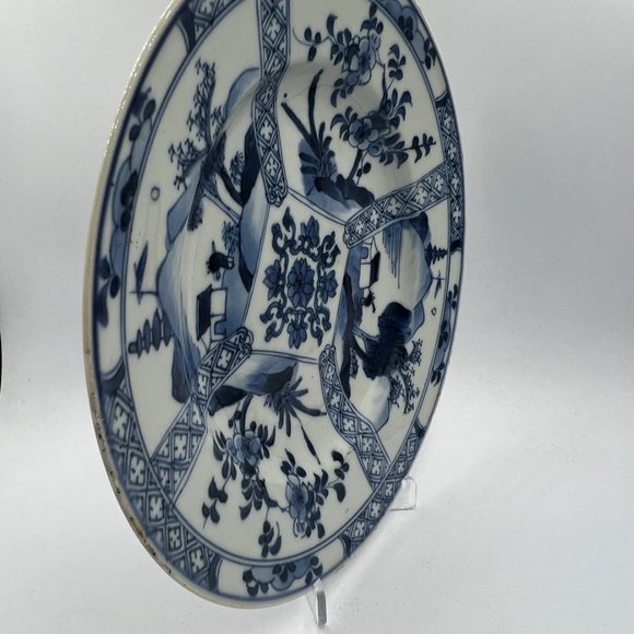 China Kangxi period blue & white plate circa 1710-1720 - Picture 4 of 10
